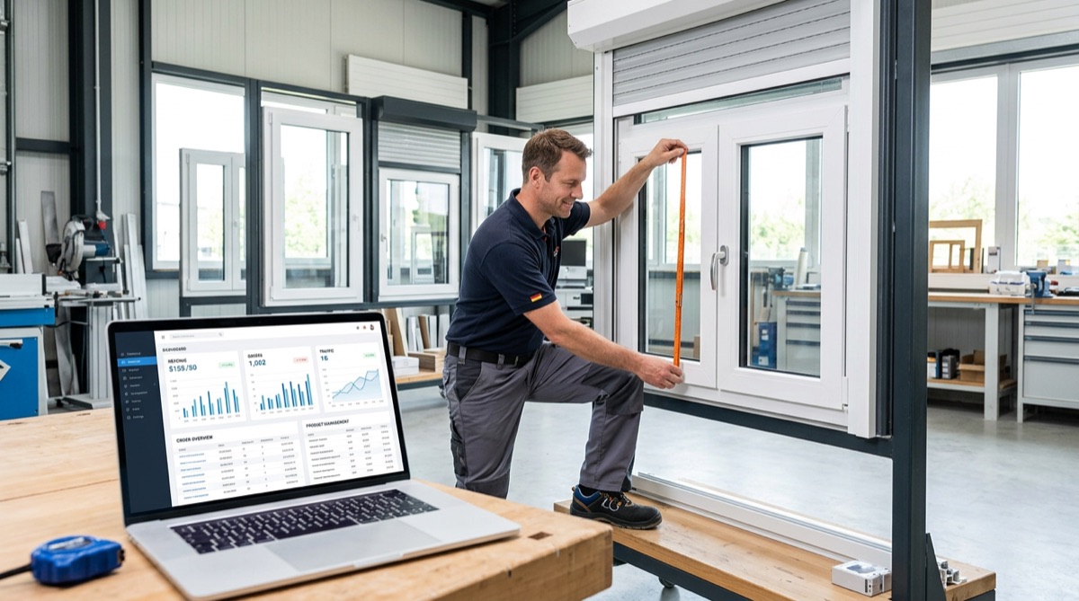 Onlineshop eines Fenster- und Rollladen-Betriebs